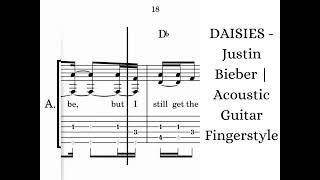 Daisies - Justin Bieber | Acoustic Guitar Fingerstyle