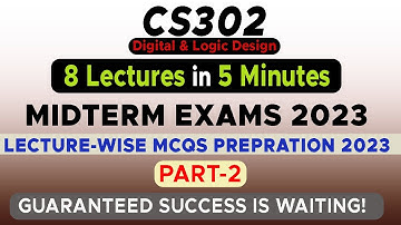 CS302 Midterm Preparation 2023 - Lecture wise MCQS (PART-2) | THE MERCIFUL ACADEMY