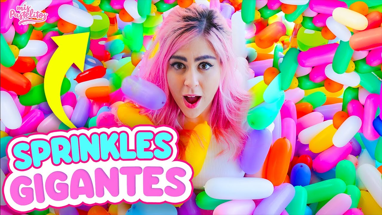 ¡LLENÉ UNA ALBERCA CON MIL SPRINKLES GIGANTES! | MIS PASTELITOS | Mis Pastelitos