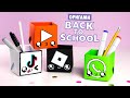 Оригами КОРОБОЧКА TikTok, Whatsapp, Roblox и Youtube | DIY Снова в Школу | Back to school