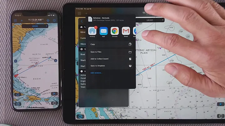 Exporting and importing a route