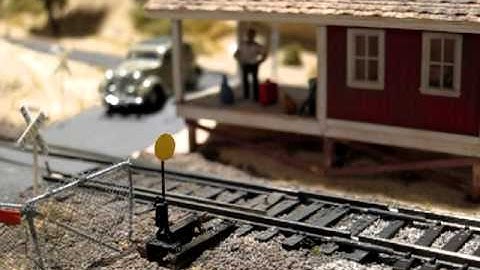 Operational switch stand-HO scale