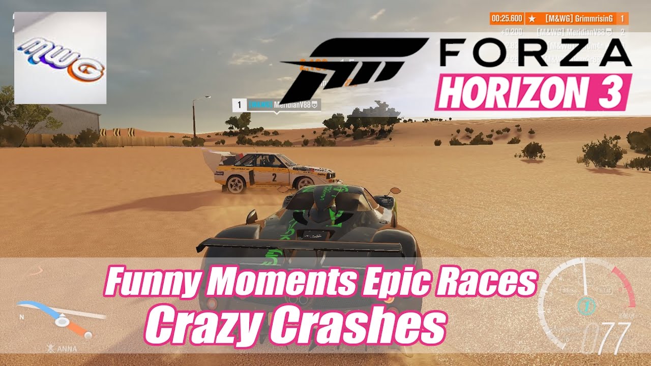 Forza Horizon 3 - Funny moments, Epic Races, Crazy Crashes and even Mind Games