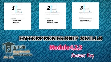 ENTERPRENERSHIP SKILLS Module-1,2,3 Answer key. ASP OFFICIAL....#2023 #nan #answers #assesment