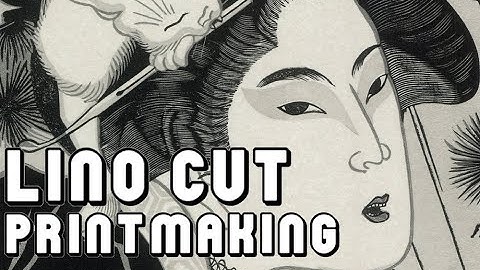 Large Multiple Layer Linocut 