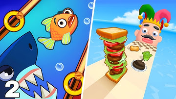 Save The Fish vs Sandwich Runner - MAXLEVEL Gameplay Walkthrough (Android, iOS) NEW UPDATE Ep 2