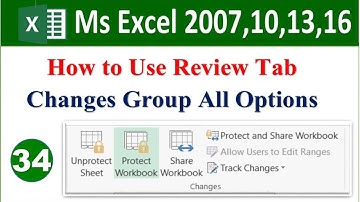 ms excel reviews tab changes group | excel reviews tab changes block | protect sheet | protect work