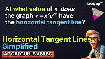 Horizontal Tangent Explained Step-by-Step #APCalculus #ProblemSolving #CollegeMath