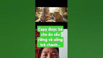 capy sướng được bà cho ăn sầu riêng.... #capybara #funny
