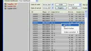 Inventory management software - demo with sound Profile