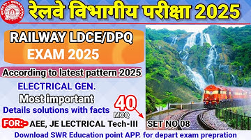 Railway LDCE JE Electrical General Question paper/Railway LDCE TRD question paper/TRD question paper