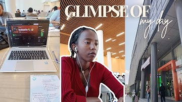 Glimpse of my day.....| studying, lunch w my sister, class