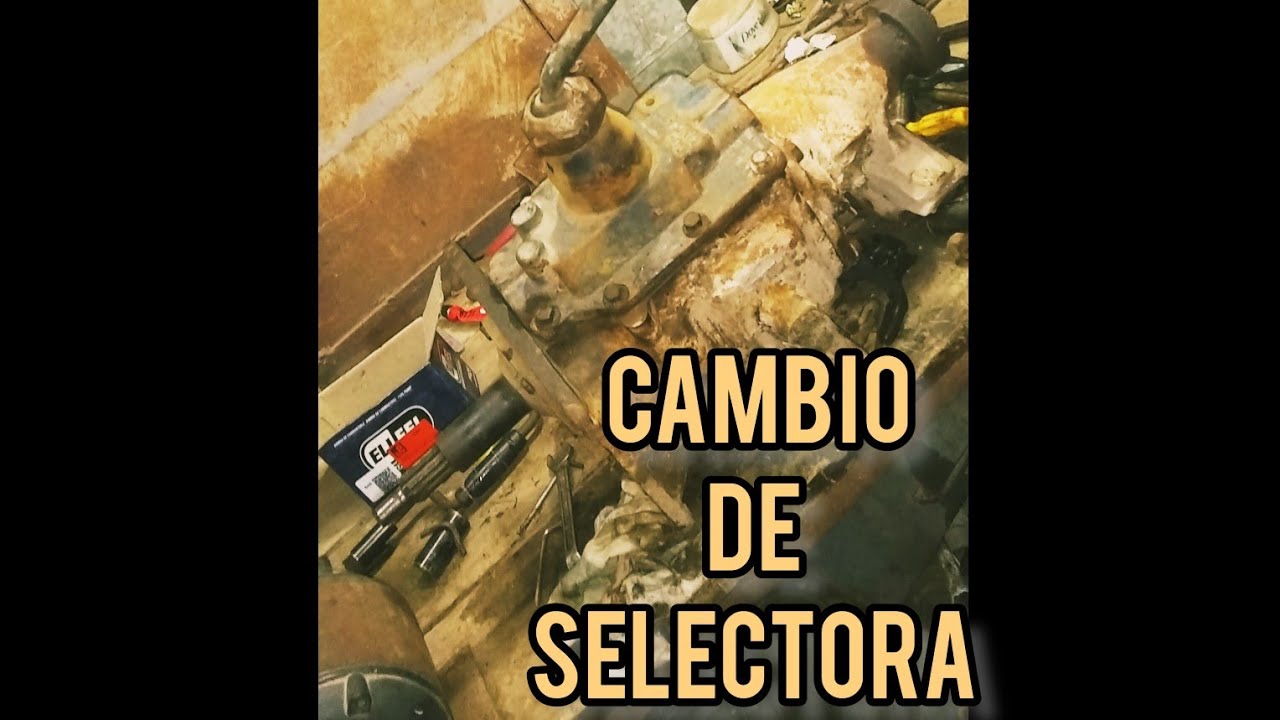 cambio de selectora a caja 303 del motor de la grua