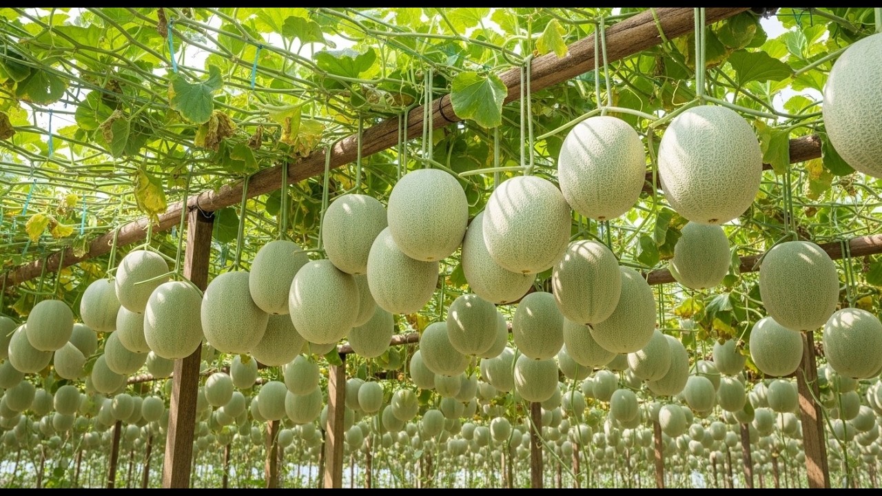 How Honey dew  Is Grown In Dessert | From Seed to Harvest – Complete Growing Process