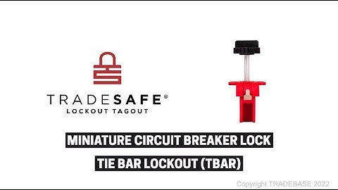 TRADESAFE Mini Circuit Breaker Lockout Device – Tie Bar Lockout (TBLO)