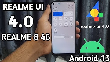 Realme UI 4.0 Android 13 Update in Realme 8 4G 2023 April