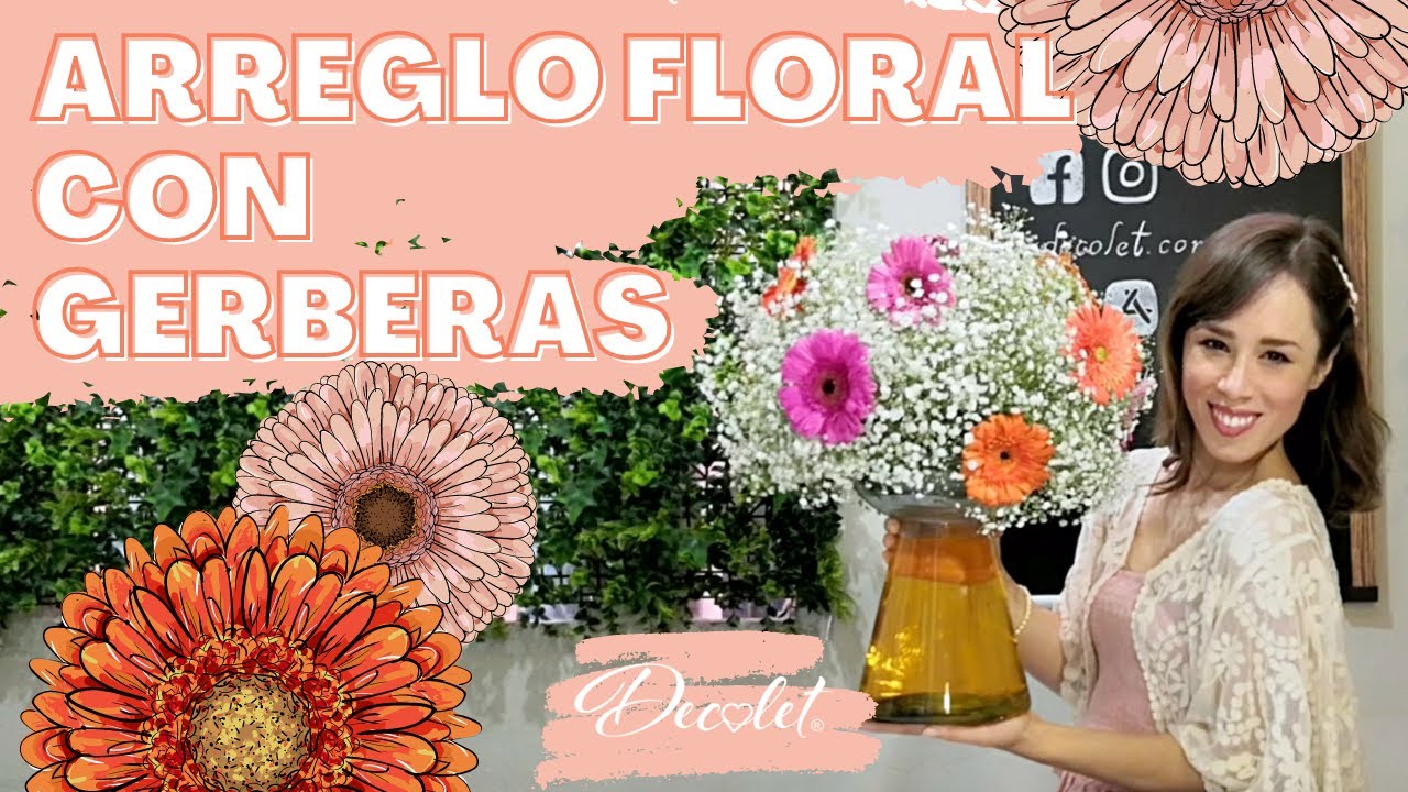 FRONDOSO ARREGLO FLORAL CON GERBERAS? ? ? - YouTube