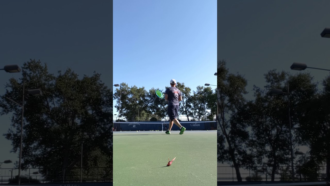 Warming up at Calabasas Swim & Tennis Center Championship court YouTube