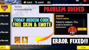 [PROBLEM SOLVED] UMP SKIN & SHIMMY EMOTE REDEEM CODE TODAY || ERROR FAILED TO REDEEM FIX |