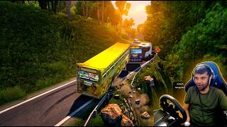 හරි නේ අමාරුව | Ets 2 multiplayer convoy|#ets2 #busgames #laahiru