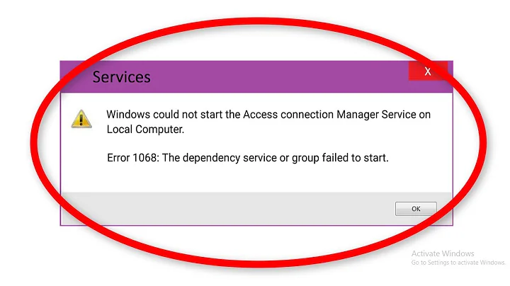 How To Fix (Error Code-1068) The Dependency Service Or Group Failed To Start Error Windows 10/8/7 - DayDayNews