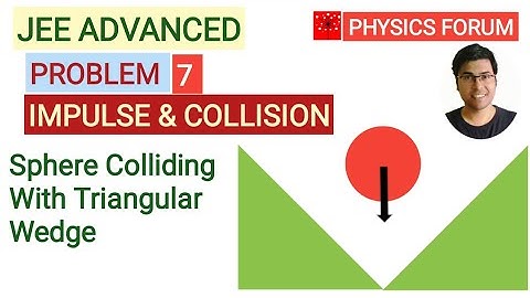 Sphere Colliding with Triangular Wedges||JEE Advanced||Impulse & Collision||P7