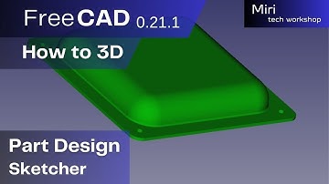 FreeCAD version 0 21 1 part #108 2024 3D model square cover