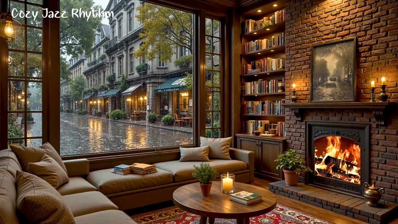 Атмосфера кафе «Дождливая весна» ☕ Теплая джазовая фортепианная музыка и идеальное фоновое сопровожд