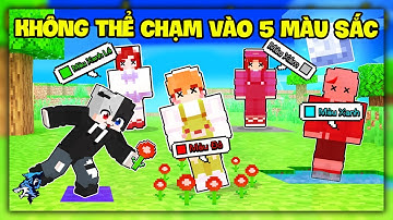 Minecraft nhưng Bạn Không Thể Chạm Vào 5 Màu? Siro Cay Kamui - Mèo Simmy Khóc Thét Vì Màu Xanh Lá
