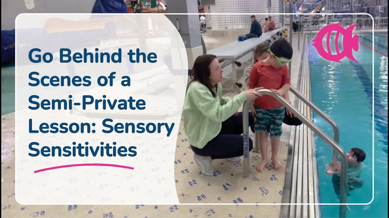 Sensory-Friendly Adaptive Swim Lesson for Kids with Autism | Gavin & Mikey’s Semi-Private Session