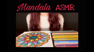 ASMR ITA COLORARE MANDALA (WHISPERING+FORBICI) MATITE COLORATE SOFT SOUNDS screenshot 2