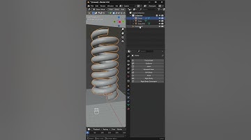 How to Animate a Spring in Blender in 1 Minute #blender  #blendertutorial  #BlenderRigidBody