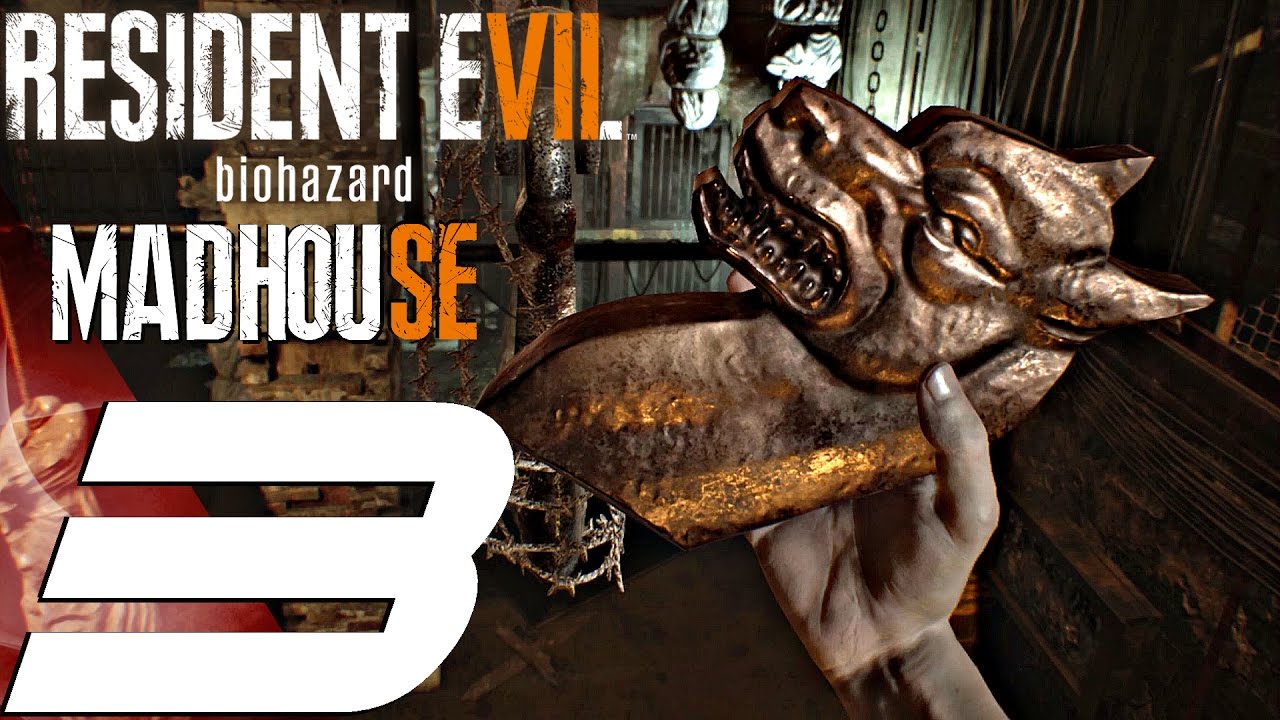 Resident Evil 7 - Madhouse Mode Walkthrough Part 3 - Jack Baker Chainsaw BOSS (PS4 PRO) - YouTube