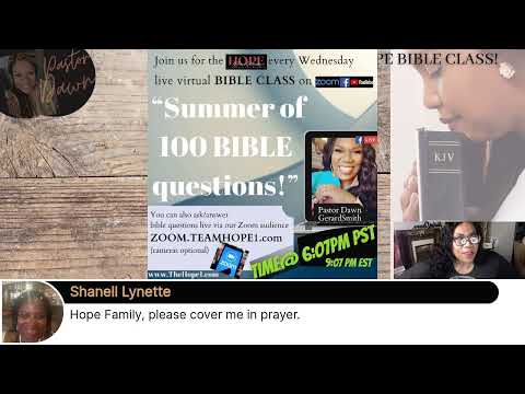 HOPE BIBLE CLASS:WHAT