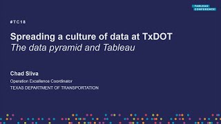 Spreading a culture of data at TxDOT |The data pyramid and Tableau
