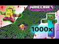 The Sun Chief Vs 1000 Zombies in Minecraft