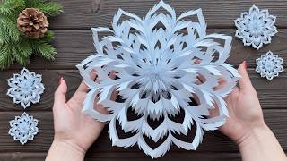 3 DIY Christmas Crafts ❄️ How to Make 3D Paper Snowflakes