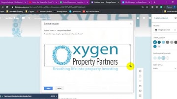 How to put image in the background of google form