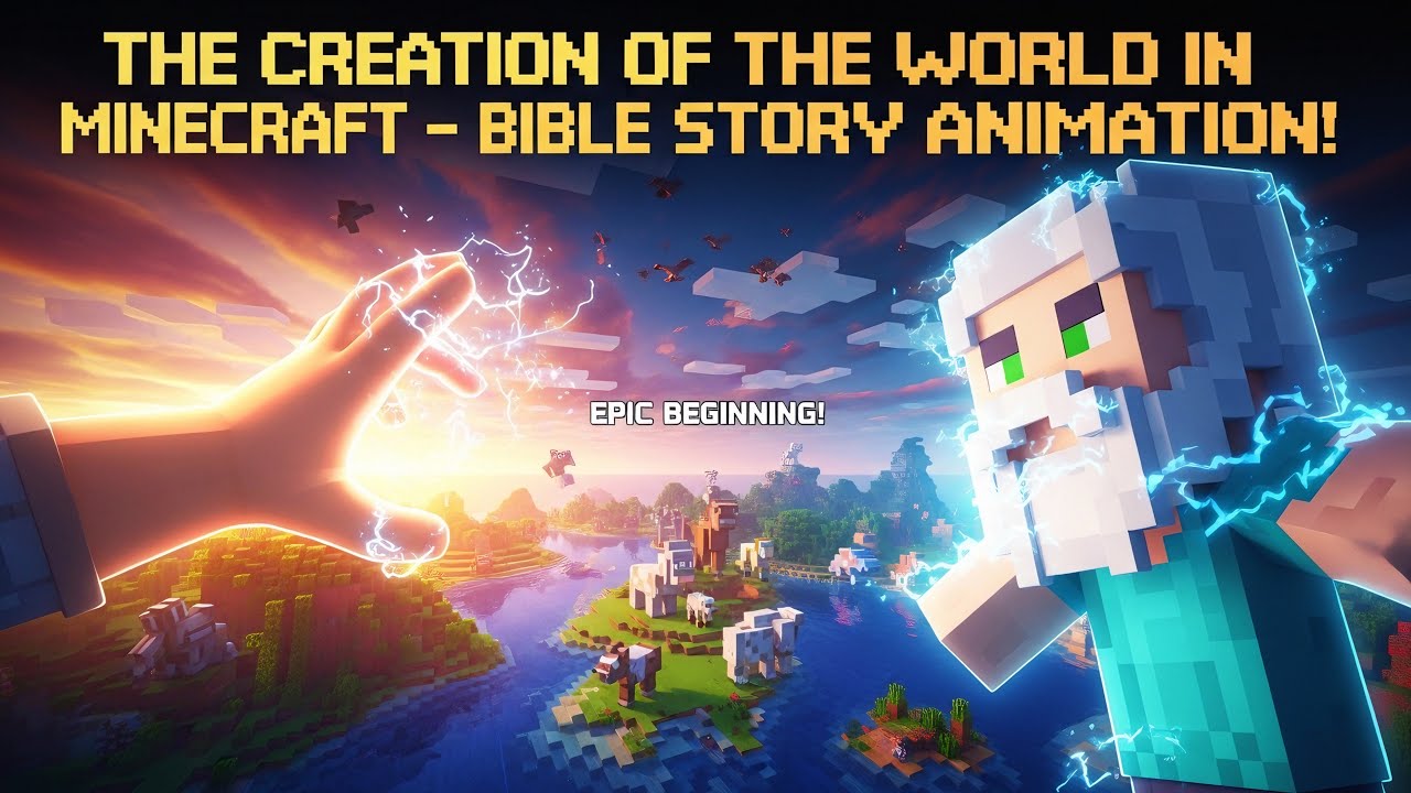 🌍 The Creation of the World in Minecraft – Bible Story Animation! | Minecraft VD