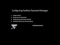 Configuring FastPass Password Manager
