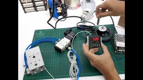 ชุดตัดชิ้นงานตามระยะทาง( Position control) อย่างง่าย   โดยใช้ Counter และ Encoder