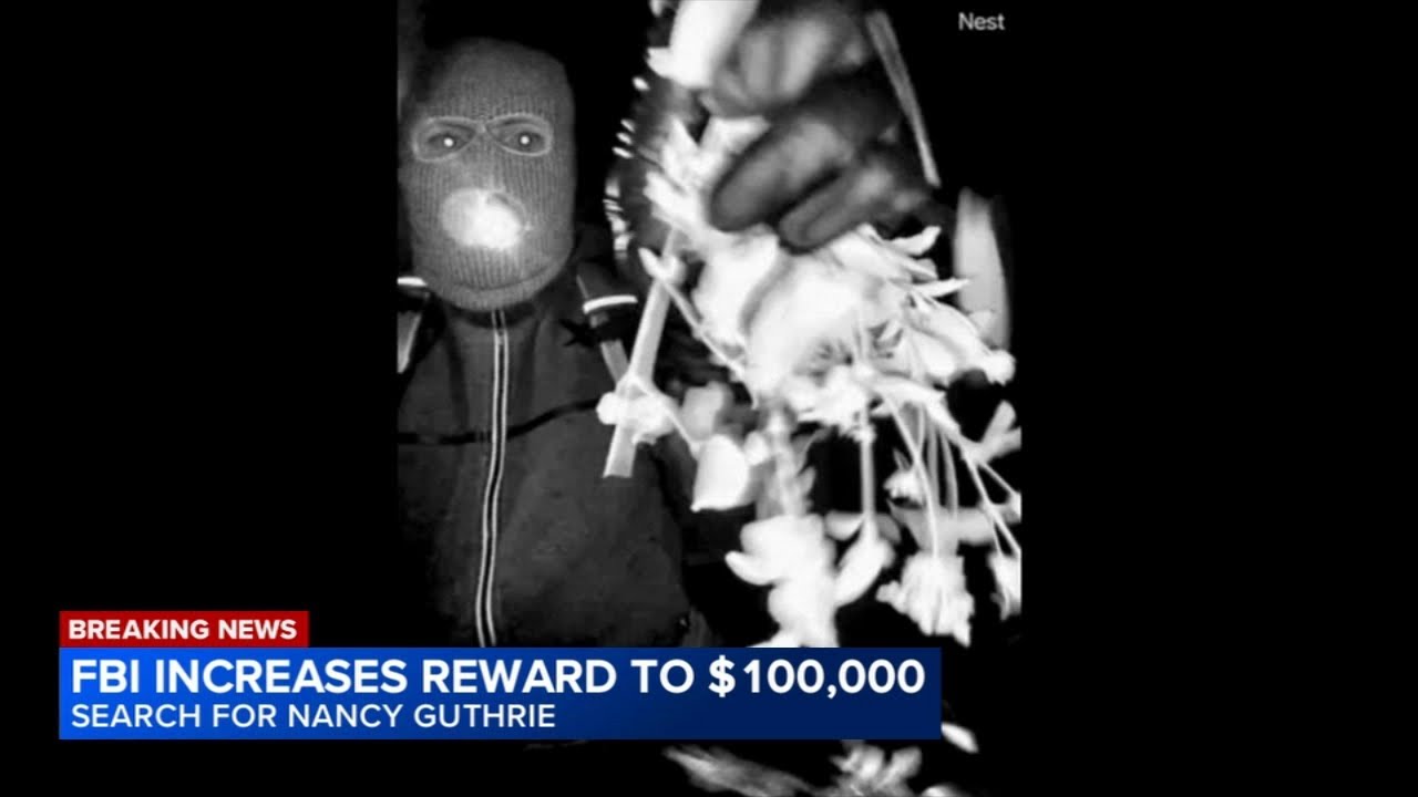 BREAKING UPDATE: FBI doubles reward to $100K in search for Nancy Guthrie, releases new information