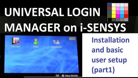 Universal Login Manager (part1) - Install and basic user setup