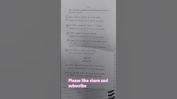 Question paper- curriculum development and school |b.ed. |1st sem.