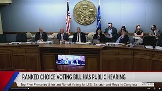 Ranked choice voting bill has public hearing