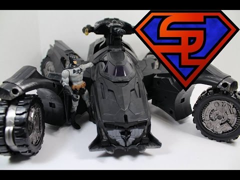 Batman Arkham Knight DC Comics Multiverse Batmobile SDCC 2014 Exclusive  Vehicle Toy Review - YouTube