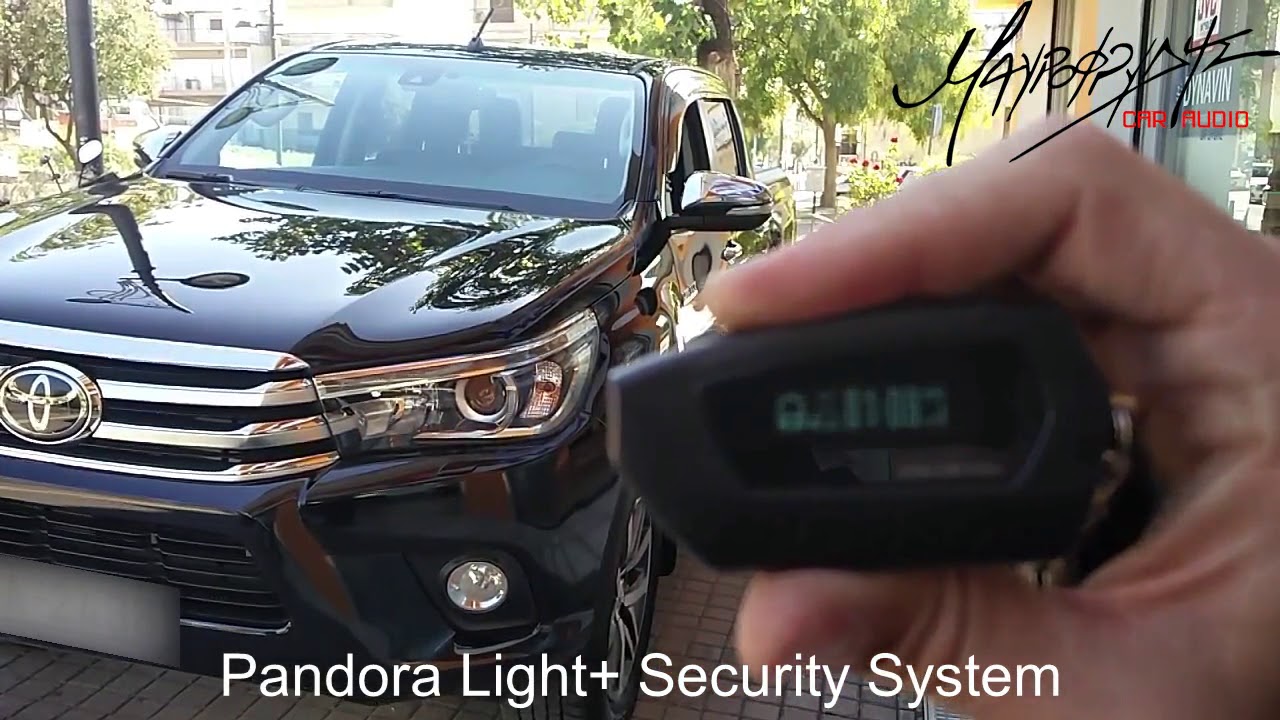 Remote Start Engine @ Toyota Hilux 17 with Pandora Light+ Demo - YouTube