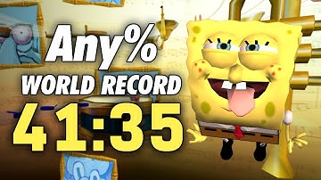 Any% World Record 41:35 - SpongeBob SquarePants: Battle for Bikini Bottom Speedrun