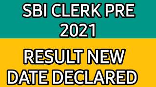 SBI CLERK RESULT 2021/SBI CLERK PRE RESULT 2021/SBI CLERK 2021 PRE RESULT/SBI PRE RESULT