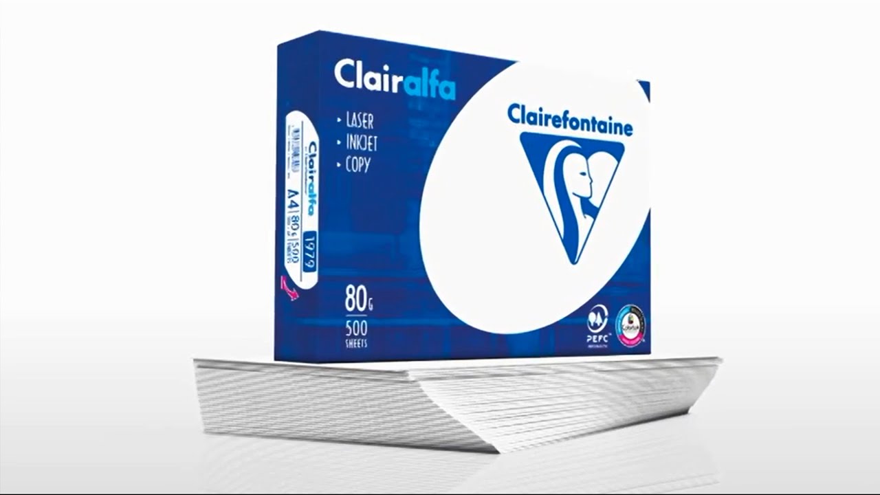 Lot de 250 feuilles A4 - Extra blanc - 160g/m² CLAIRALFA 2618